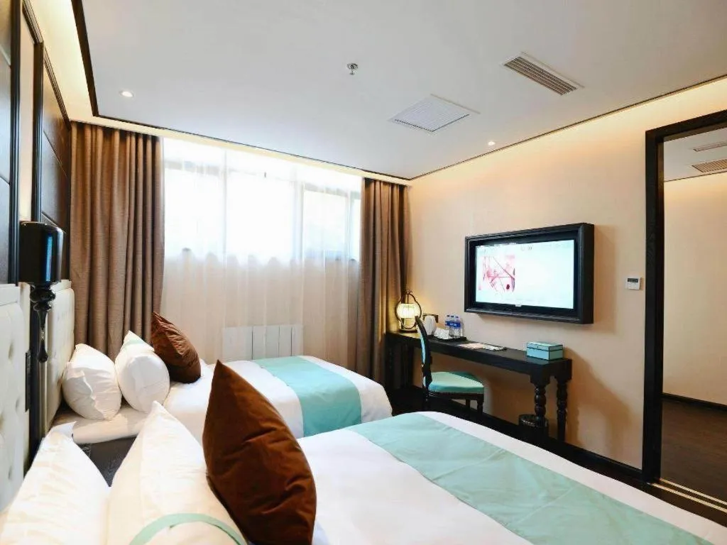 Bed in Xana Hotelle Xi'an Zhonglou Luoma