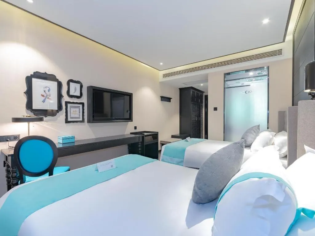 Bed in Xana Hotelle Xi'an Zhonglou Luoma