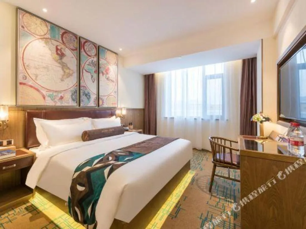 Bed in James Joyce Coffetel Beijing Yizhuang Development Zone Chicheng Times Square