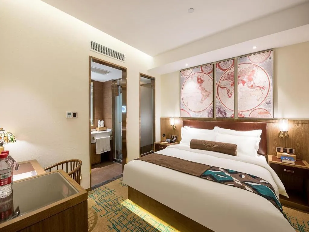 Bed in James Joyce Coffetel Beijing Yizhuang Development Zone Chicheng Times Square