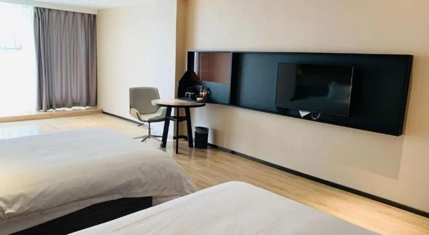 Bed in IU Hotel Lanzhou New District Airport Ruiling International
