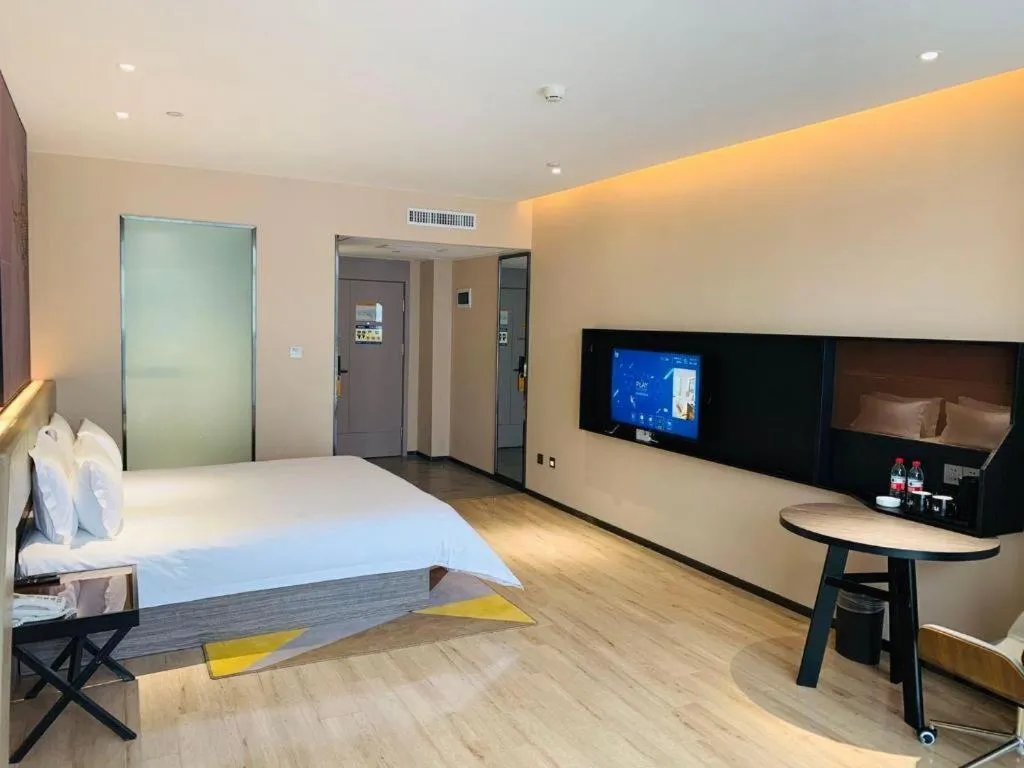 Bed in IU Hotel Lanzhou New District Airport Ruiling International