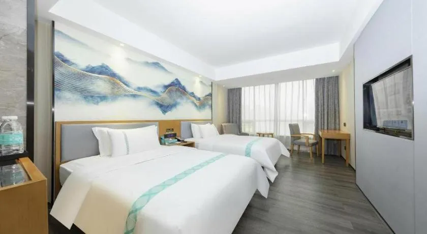 Bed in Xana Lite Huizhou Railway Station