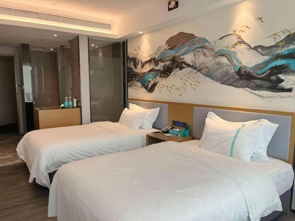 Bed in Xana Lite Huizhou Railway Station