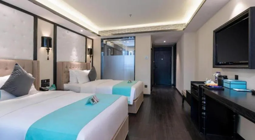 Bed in Xana Hotelle Zhongshan Fuhua Road