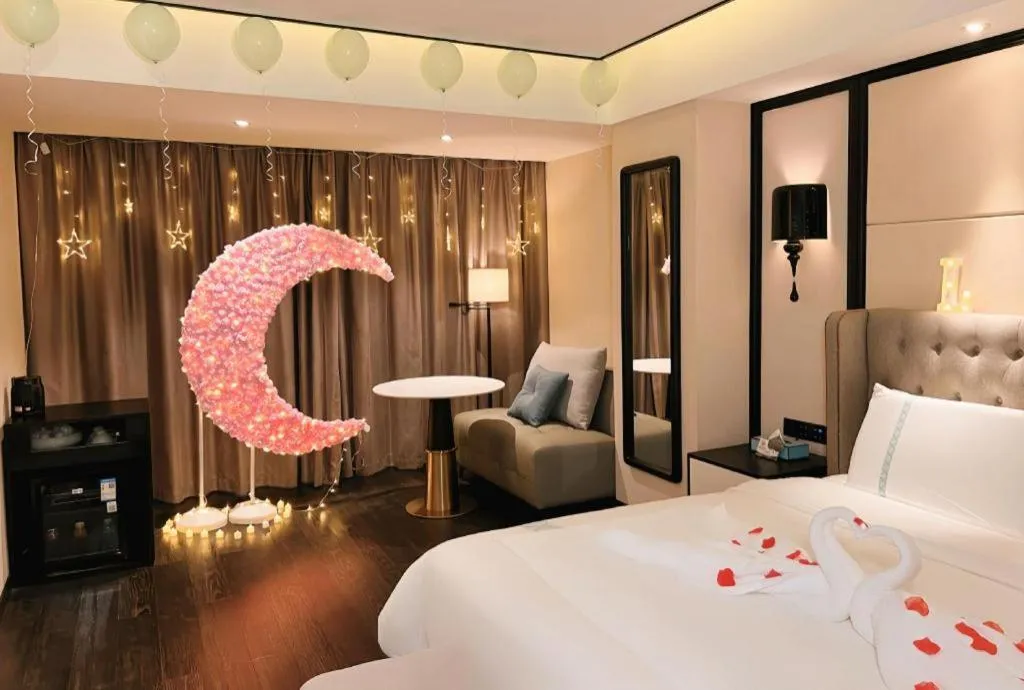 Bed in Xana Hotelle Zhongshan Bus Terminal Fuhuang Road Tianyuecheng