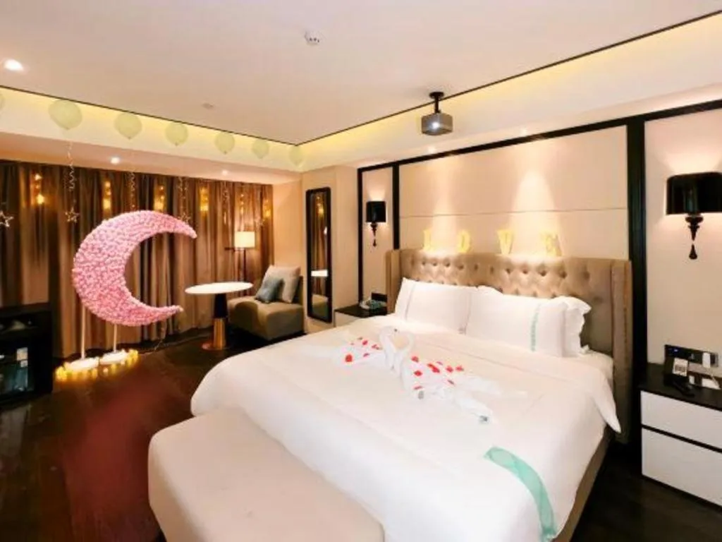 Bed in Xana Hotelle Zhongshan Bus Terminal Fuhuang Road Tianyuecheng