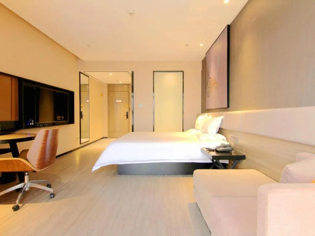 Bed in IU Hotel Chongqing Airport T3 Terminal