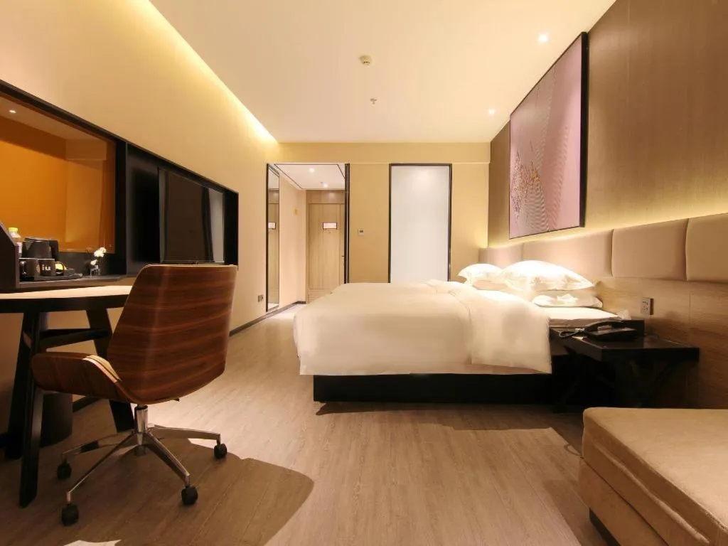 Bed in IU Hotel Chongqing Airport T3 Terminal