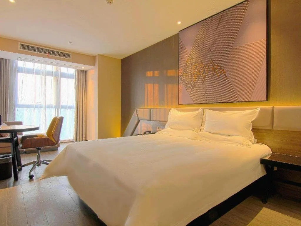 Bed in IU Hotel Chongqing Airport T3 Terminal