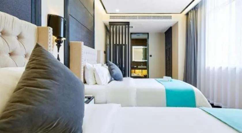 Bed in Xana Lite Hotelle Tianjin Huaming Binhai International Airport