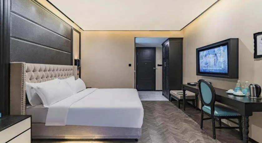 Bed in Xana Lite Hotelle Tianjin Huaming Binhai International Airport