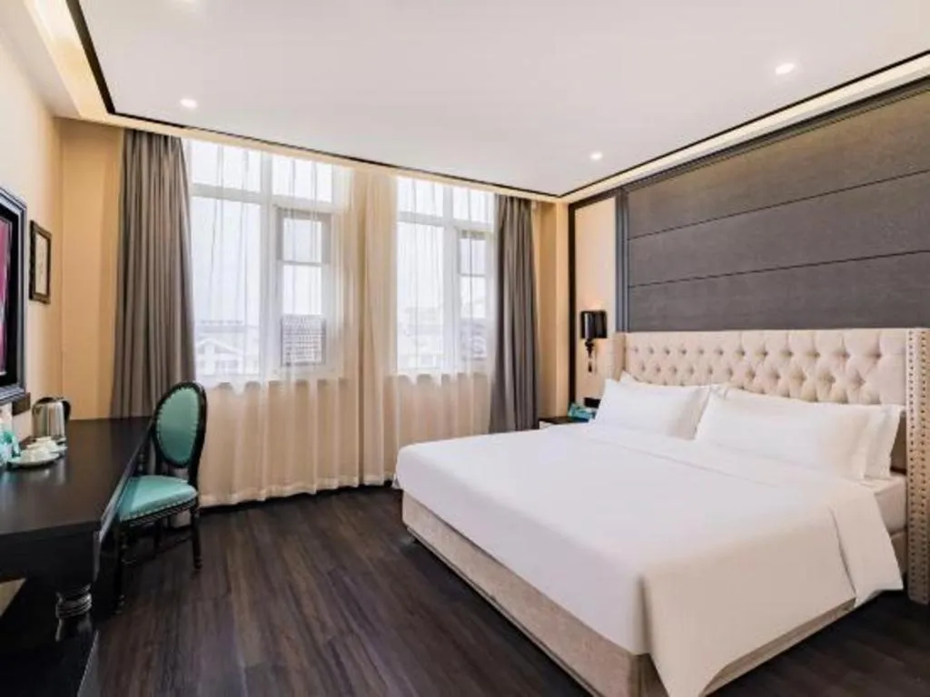 Bed in Xana Lite Hotelle Tianjin Huaming Binhai International Airport