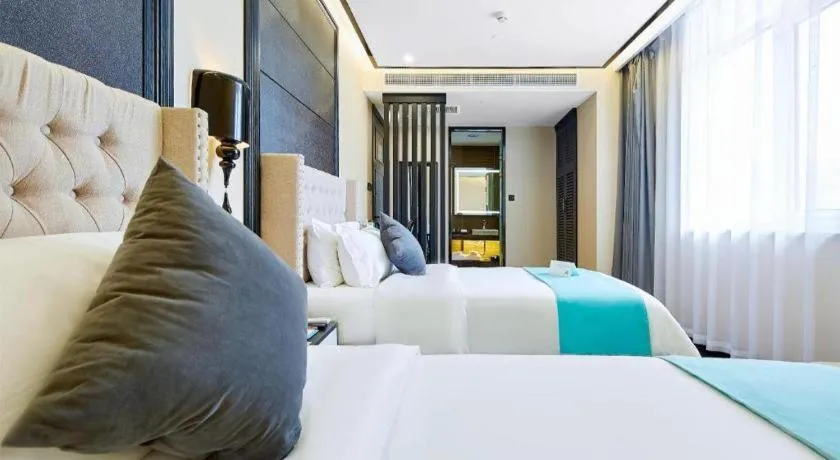 Bed in Xana Lite Hotelle Tianjin Huaming Binhai International Airport