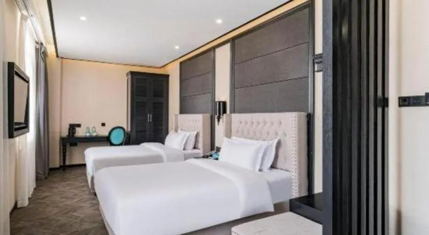 Bed in Xana Lite Hotelle Tianjin Huaming Binhai International Airport