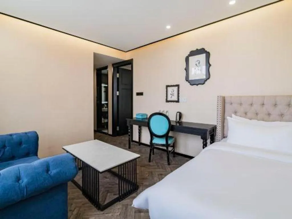 Bed in Xana Lite Hotelle Tianjin Huaming Binhai International Airport