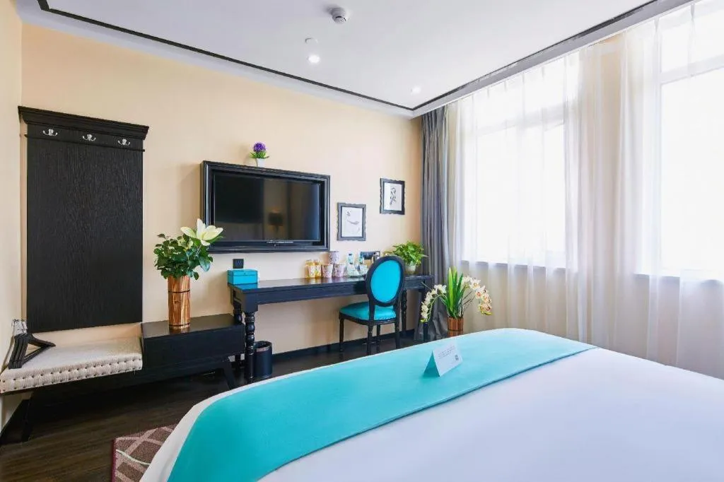 Bed in Xana Lite Hotelle Tianjin Huaming Binhai International Airport