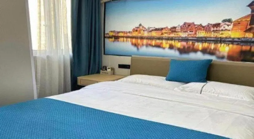 Bed in Shell Hotel Taixing Huangqiao Town Dinghui Road