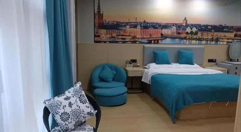 Bed in Shell Hotel Taixing Huangqiao Town Dinghui Road