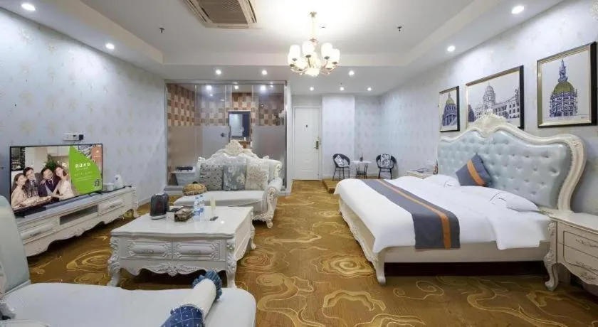 Bed in Shell Hotel Taixing Huangqiao Town Dinghui Road