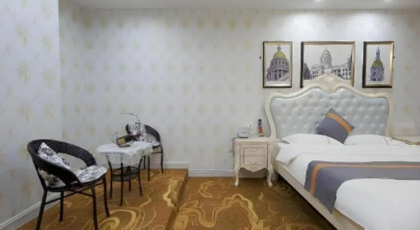 Bed in Shell Hotel Taixing Huangqiao Town Dinghui Road