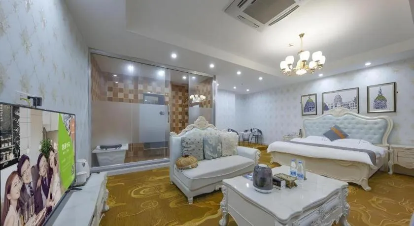 Bed in Shell Hotel Taixing Huangqiao Town Dinghui Road