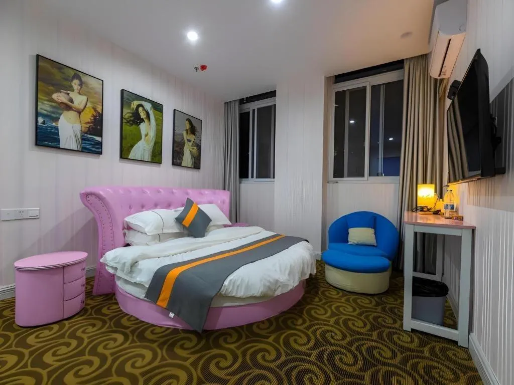 Bed in Shell Hotel Taixing Huangqiao Town Dinghui Road