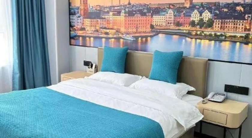 Bed in Shell Hotel Taixing Huangqiao Town Dinghui Road