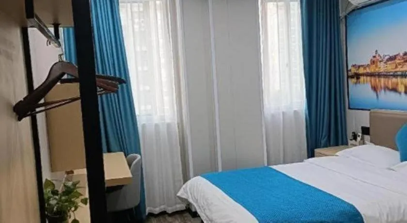 Bed in Shell Hotel Taixing Huangqiao Town Dinghui Road