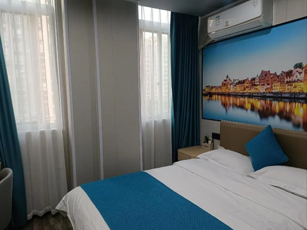 Bed in Shell Hotel Taixing Huangqiao Town Dinghui Road
