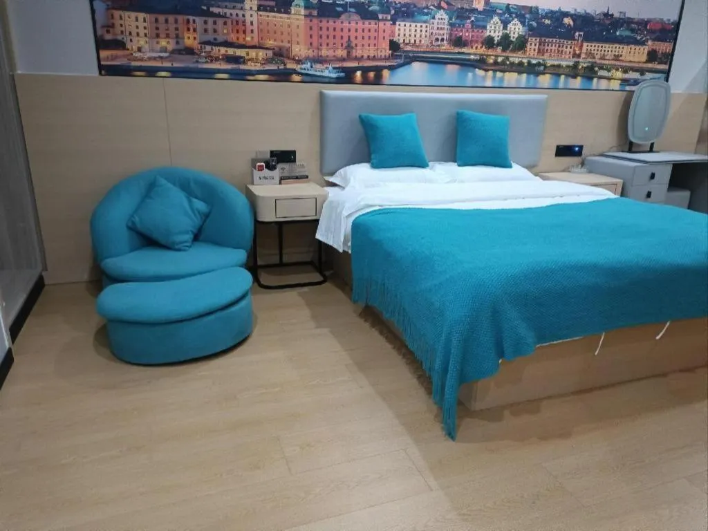 Bed in Shell Hotel Taixing Huangqiao Town Dinghui Road