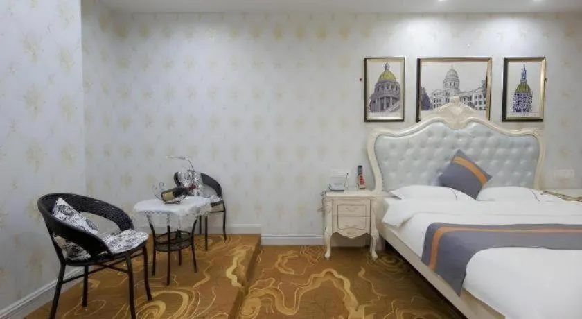 Bed in Shell Hotel Taixing Huangqiao Town Dinghui Road