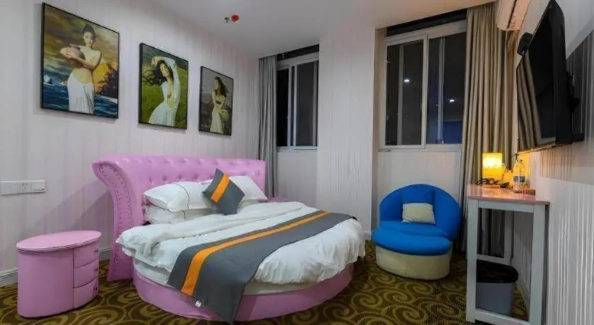 Bed in Shell Hotel Taixing Huangqiao Town Dinghui Road