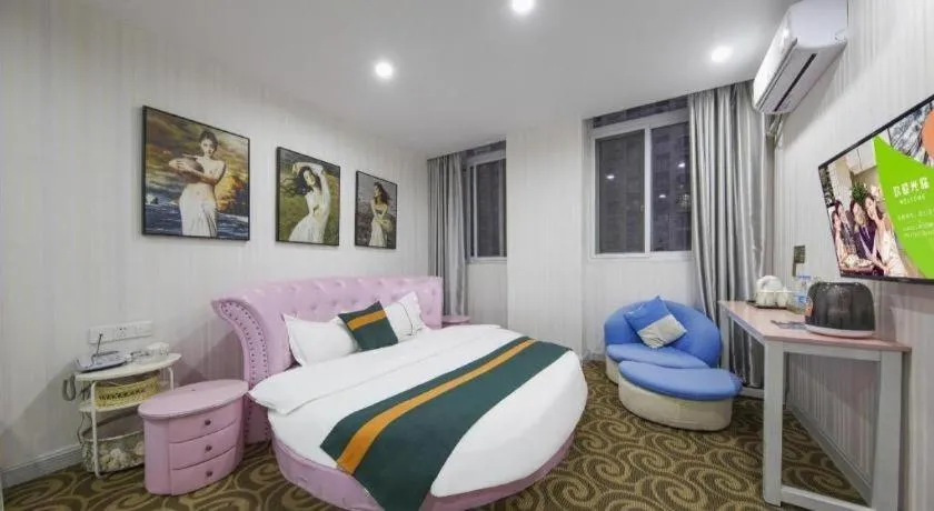 Bed in Shell Hotel Taixing Huangqiao Town Dinghui Road