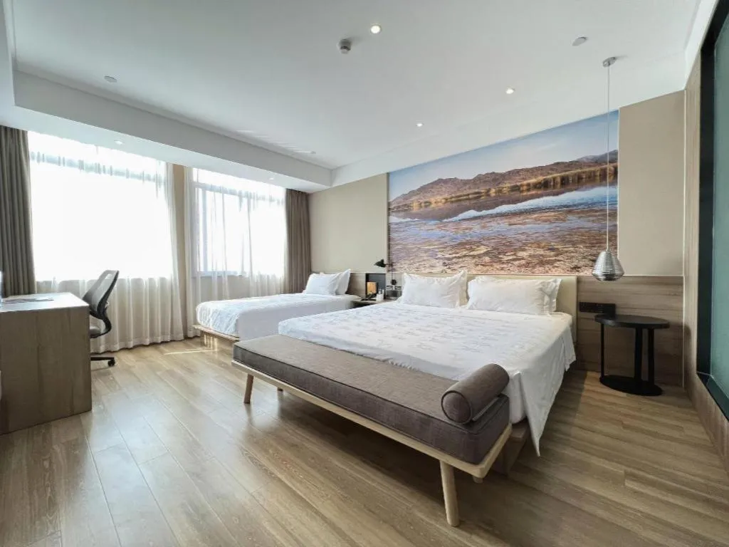 Bed in GreenTree Eastern Hotel Bengbu Huaishang District Yubo Garden