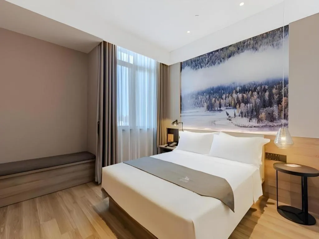 Bed in GreenTree Eastern Hotel Bengbu Huaishang District Yubo Garden