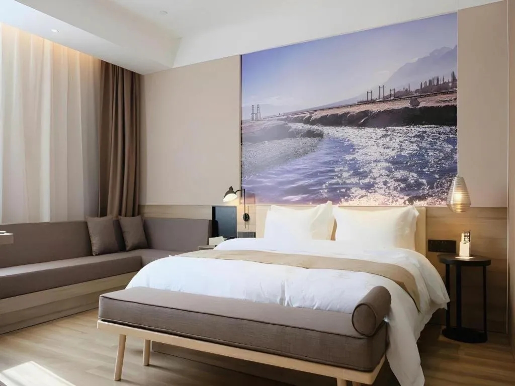 Bed in GreenTree Eastern Hotel Bengbu Huaishang District Yubo Garden