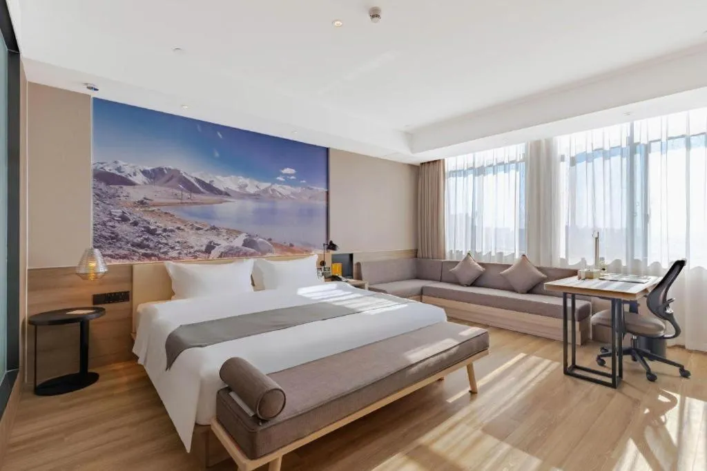 Bed in GreenTree Eastern Hotel Bengbu Huaishang District Yubo Garden