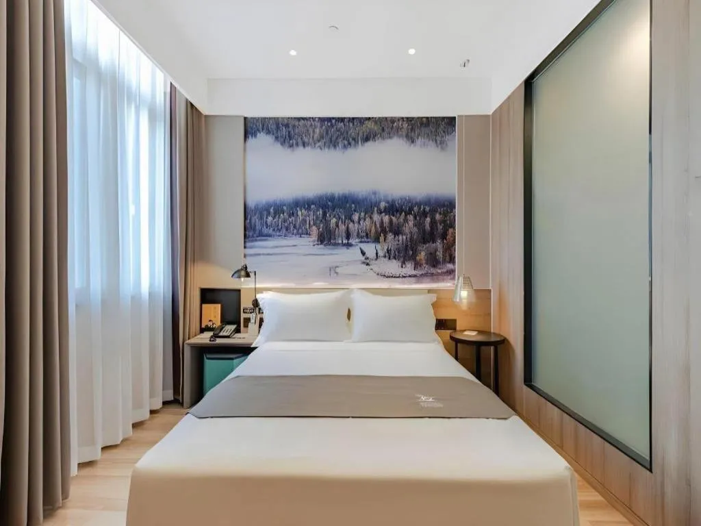 Bed in GreenTree Eastern Hotel Bengbu Huaishang District Yubo Garden