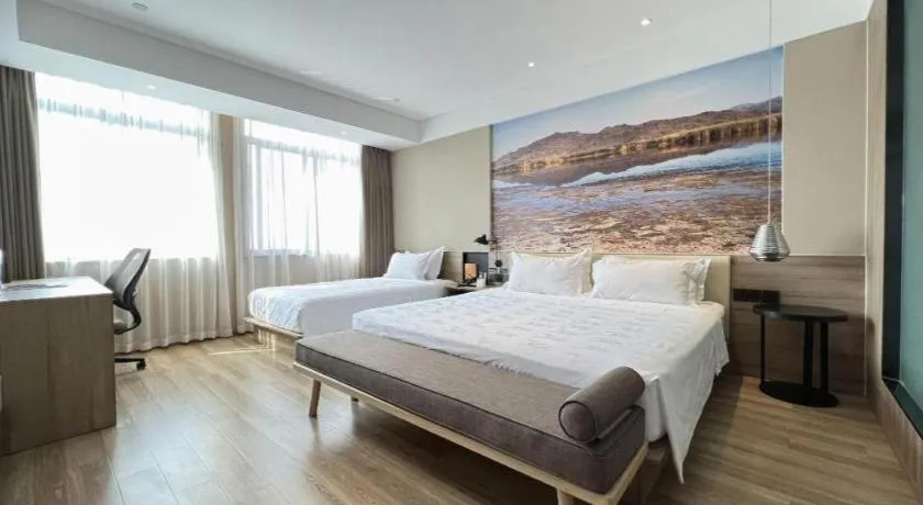 Bed in GreenTree Eastern Hotel Bengbu Huaishang District Yubo Garden