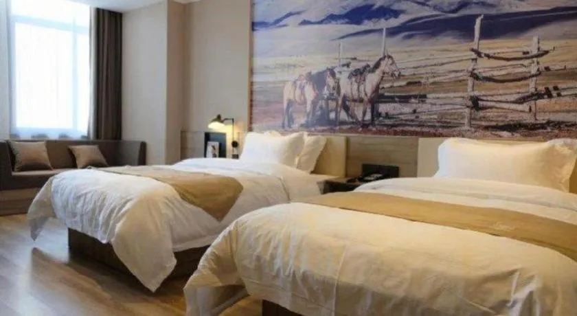 Bed in GreenTree Eastern Hotel Bengbu Huaishang District Yubo Garden