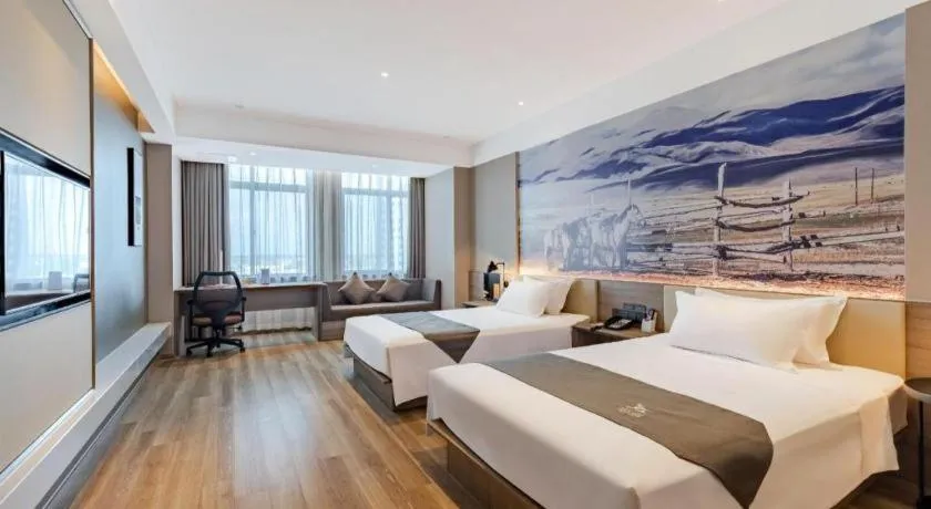 Bed in GreenTree Eastern Hotel Bengbu Huaishang District Yubo Garden