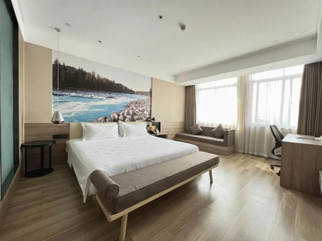 Bed in GreenTree Eastern Hotel Bengbu Huaishang District Yubo Garden