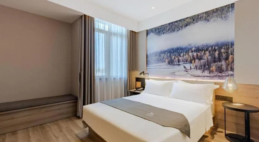 Bed in GreenTree Eastern Hotel Bengbu Huaishang District Yubo Garden