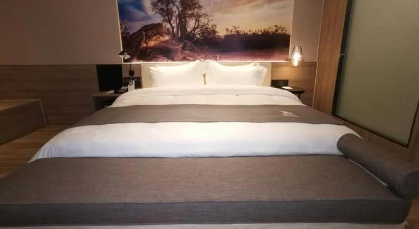Bed in GreenTree Eastern Hotel Bengbu Huaishang District Yubo Garden