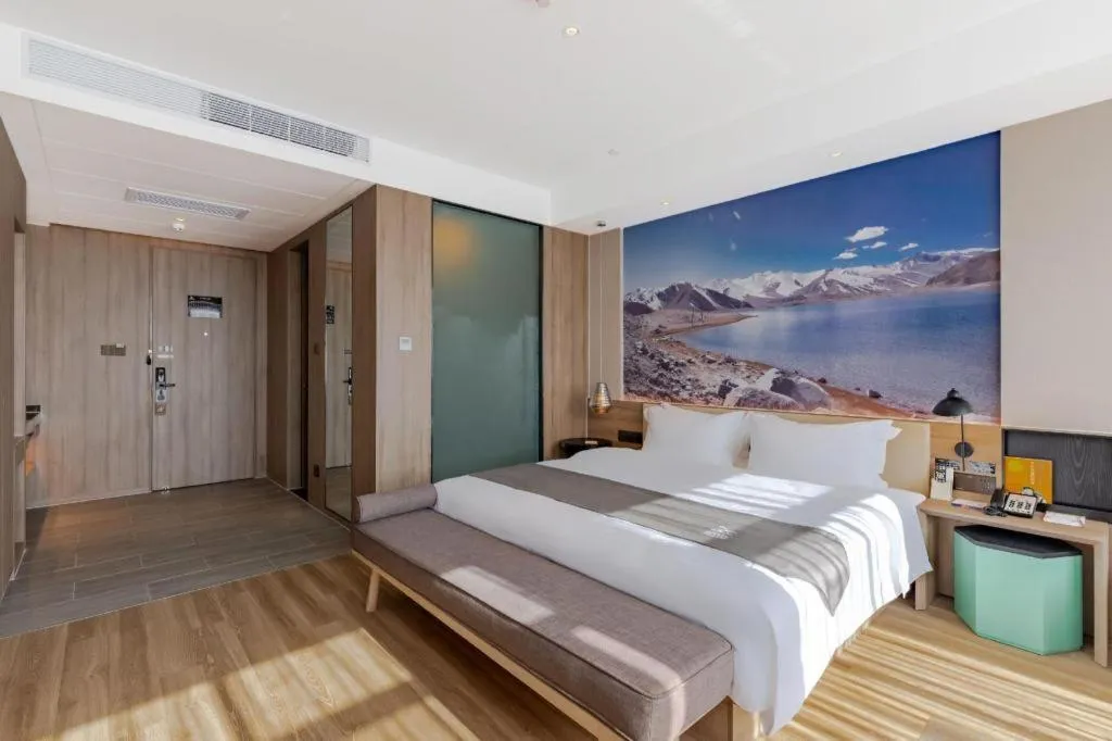 Bed in GreenTree Eastern Hotel Bengbu Huaishang District Yubo Garden