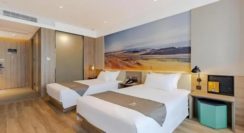 Bed in GreenTree Eastern Hotel Bengbu Huaishang District Yubo Garden