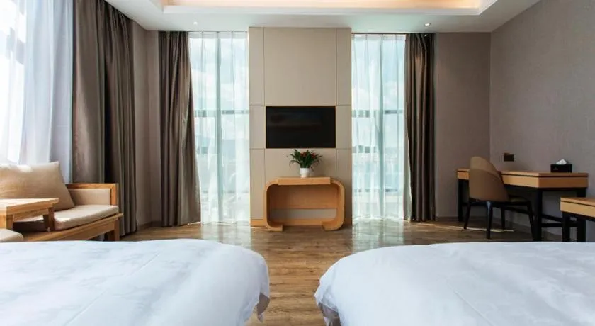 Bed in GreenTree Eastern Hotel Yunnan Shangri-La Yangtang Road