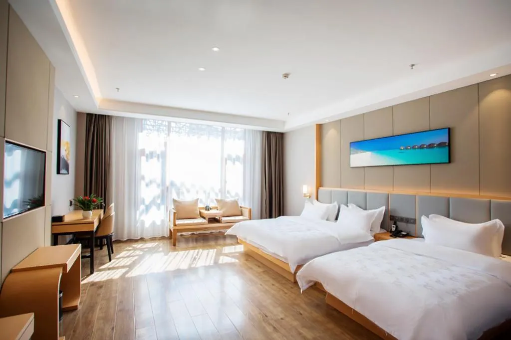 Bed in GreenTree Eastern Hotel Yunnan Shangri-La Yangtang Road