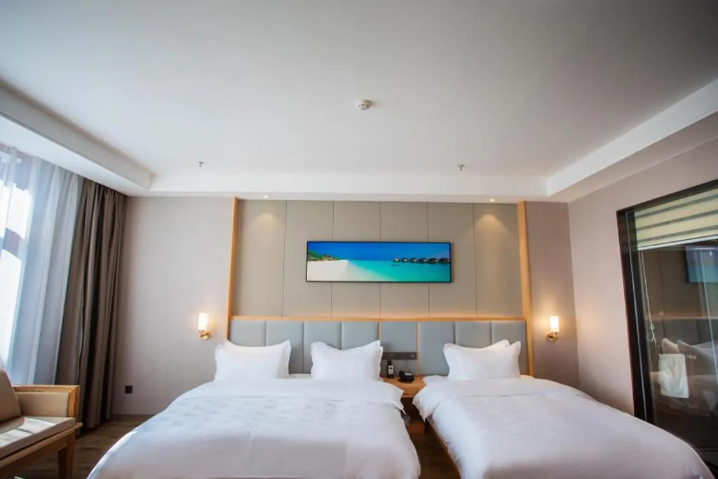 Bed in GreenTree Eastern Hotel Yunnan Shangri-La Yangtang Road